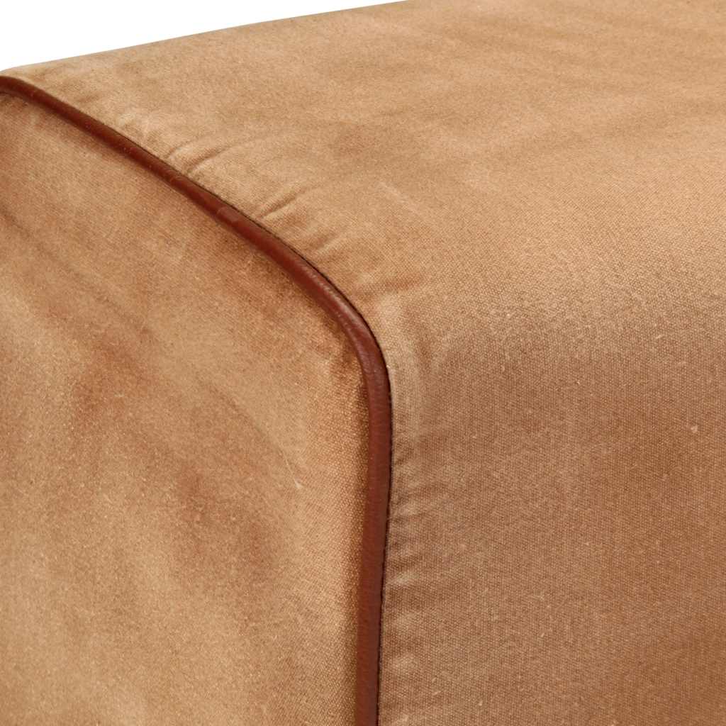 Boque de ginásio 160 cm couro genuíno castanho/acácia maciça