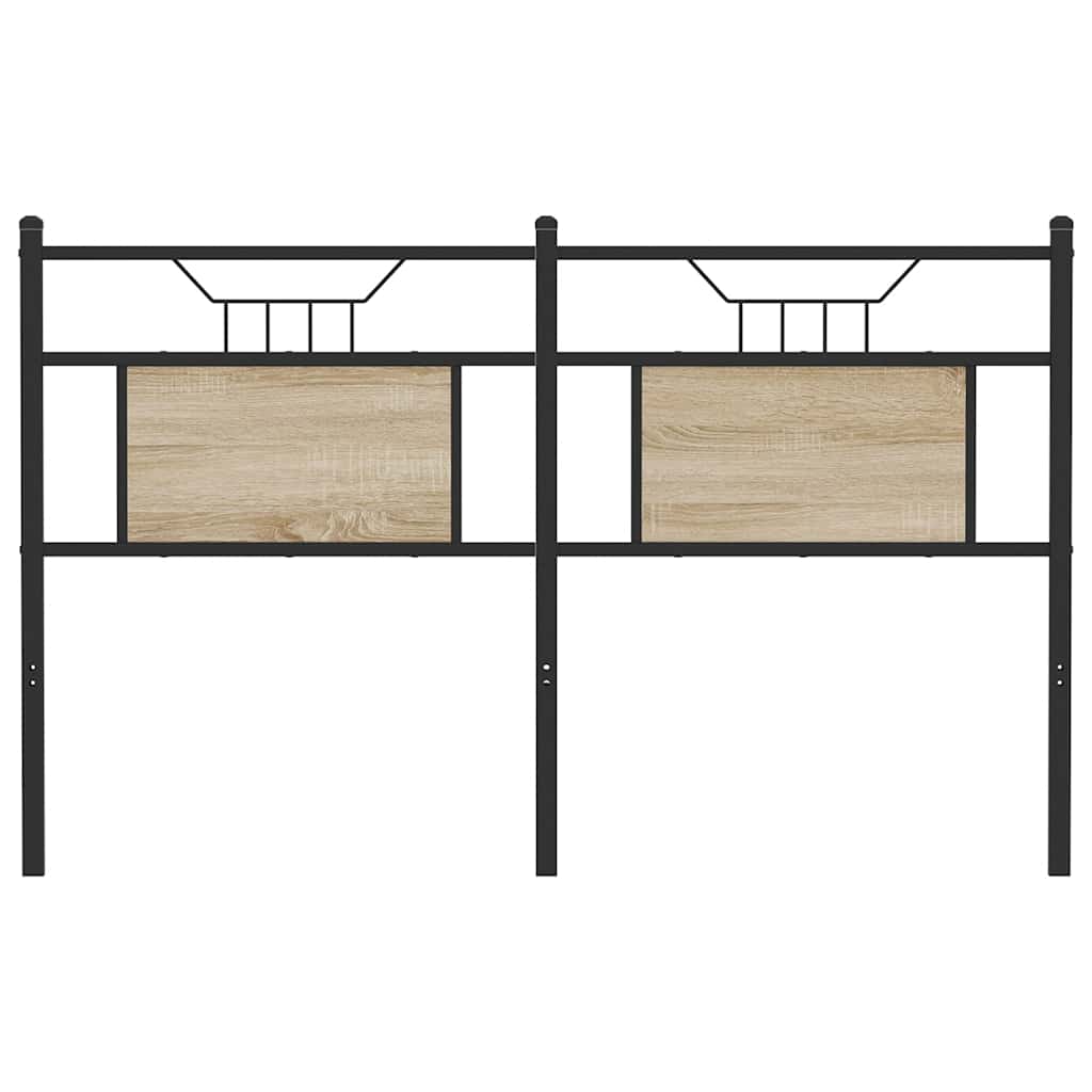 Cabeceira de substituição 150 cm derivados madeira/aço carvalho sonoma