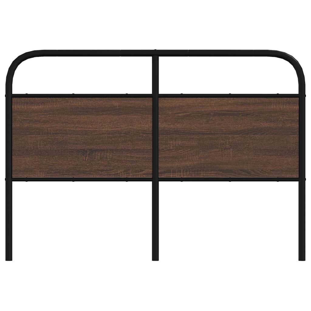 Cabeceira de substituição 135cm derivados madeira/aço carvalho castanho