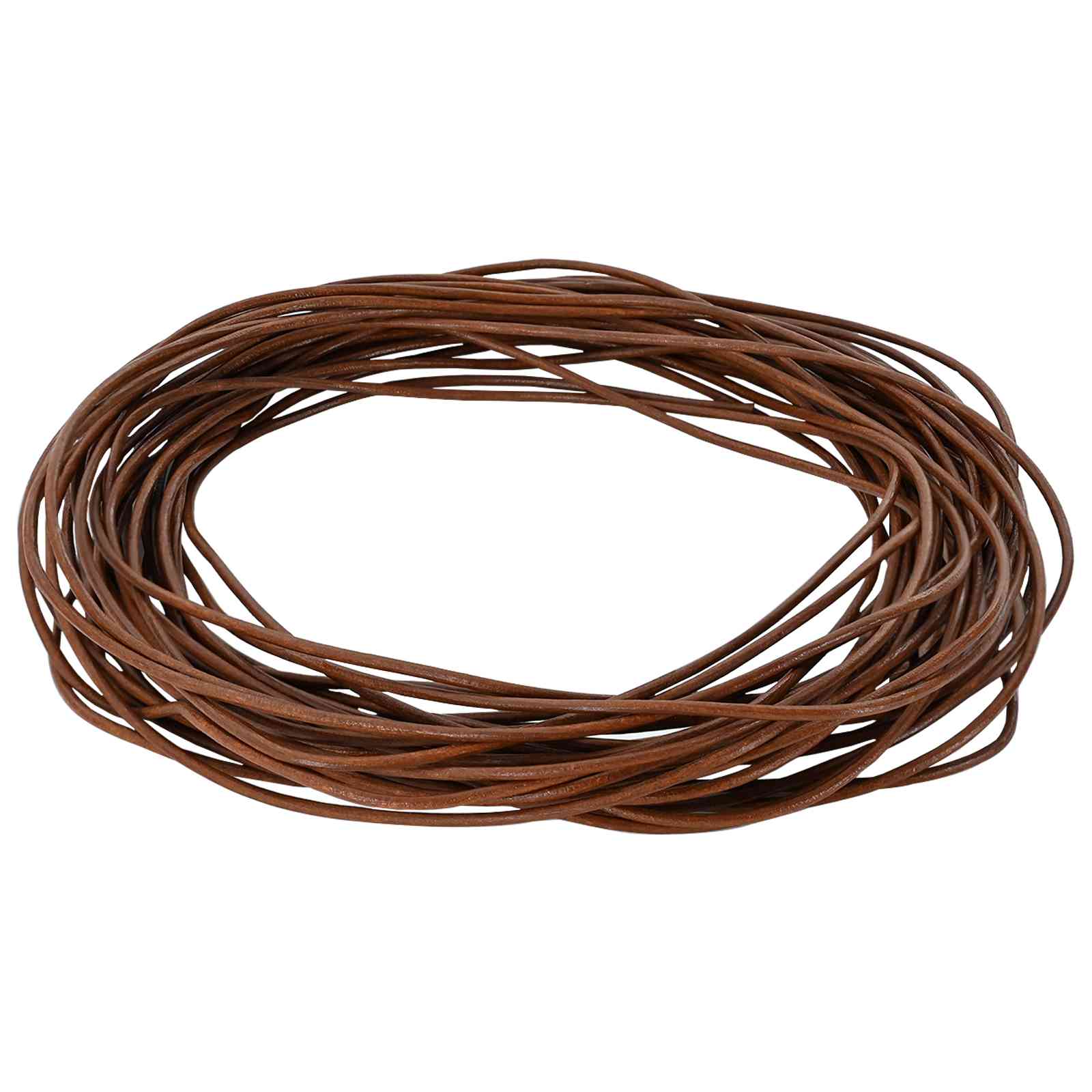 Corda de couro marrom claro ø1,5 mm x 10 m couro