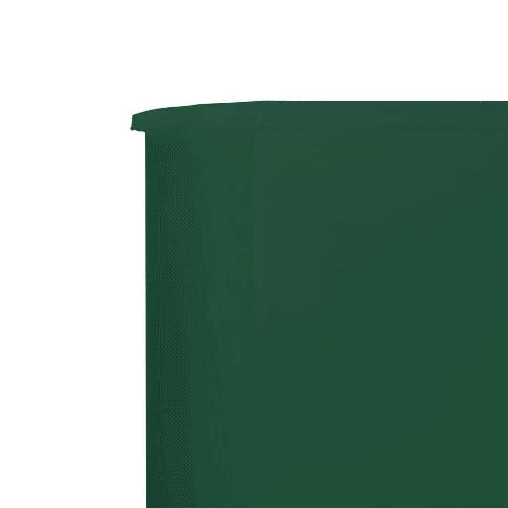 Para-vento com 5 painéis em tecido 600x160 cm verde