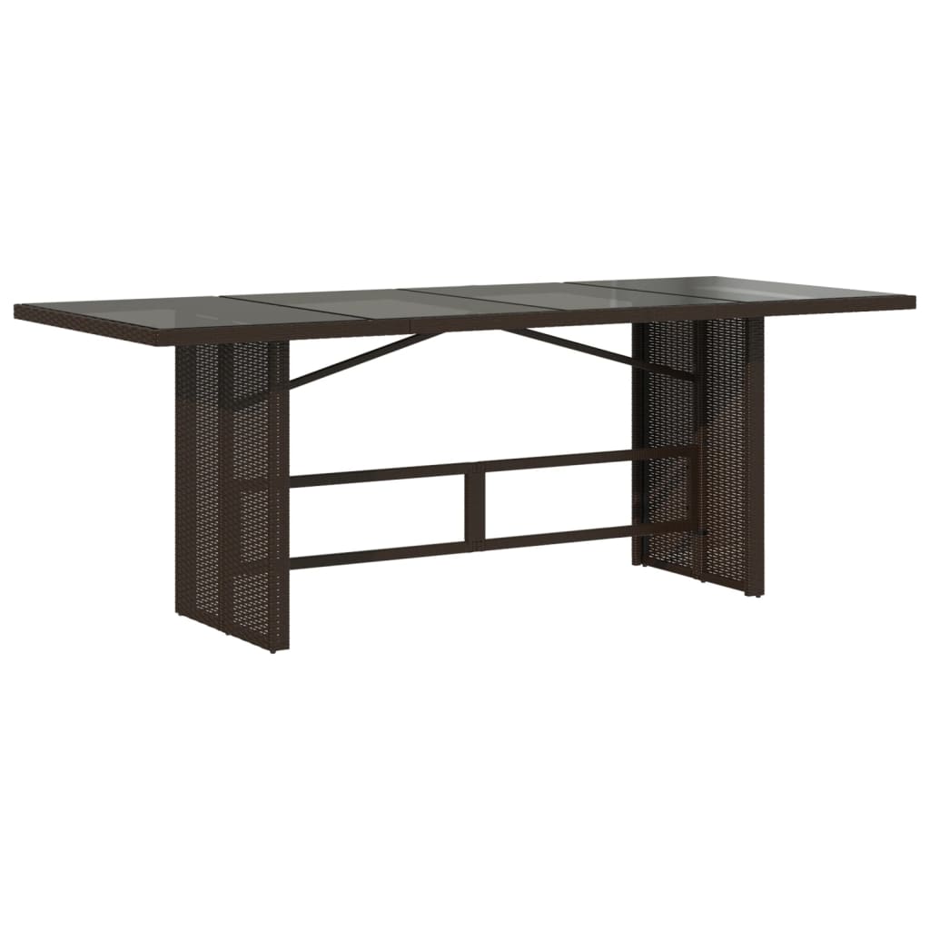 9 Pcs conjunto jantar p/ jardim c/ almofadões vime PE castanho
