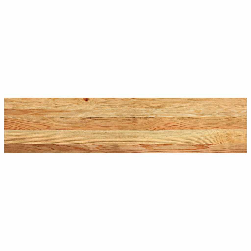 Tapetes de escada 2 pcs 110x30x2 cm carvalho castanho-claro
