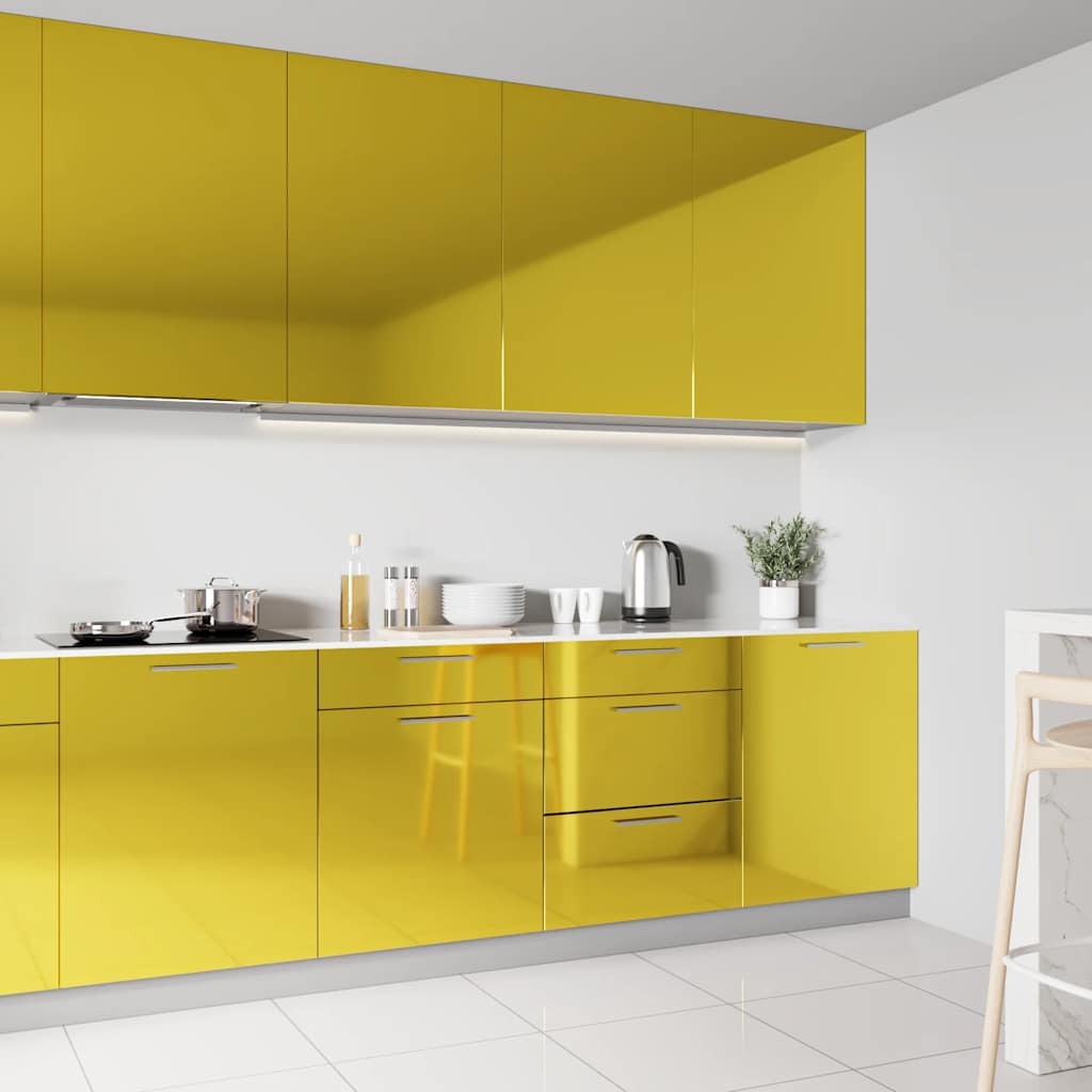 Autocolante para móveis 500x90 cm PVC dourado brilhante