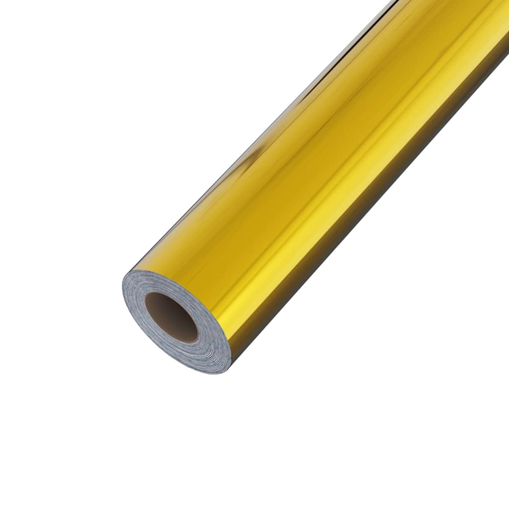 Autocolante para móveis 500x90 cm PVC dourado brilhante
