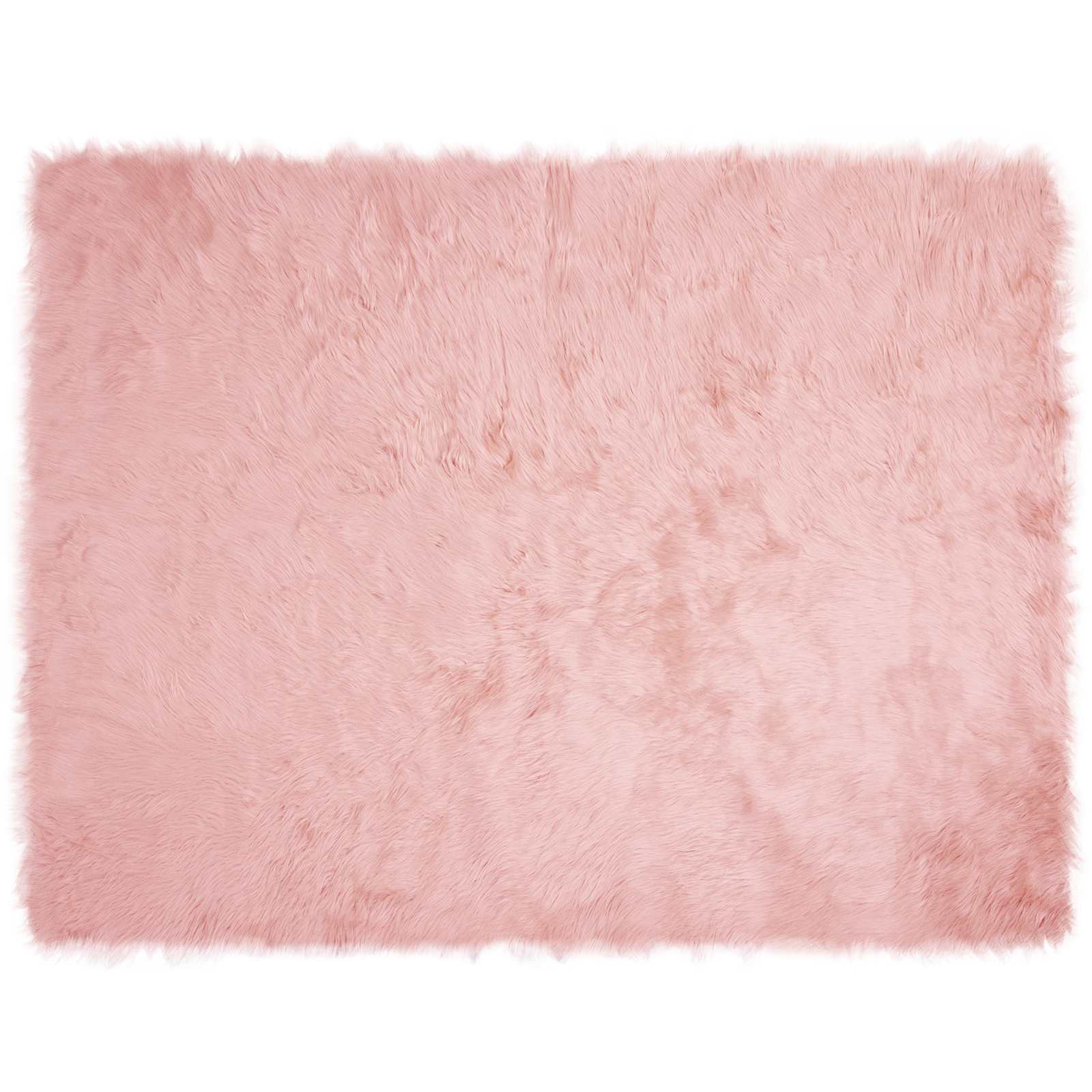Tapete de de ovelha sintética tafalla rosa 240 x 340 cm