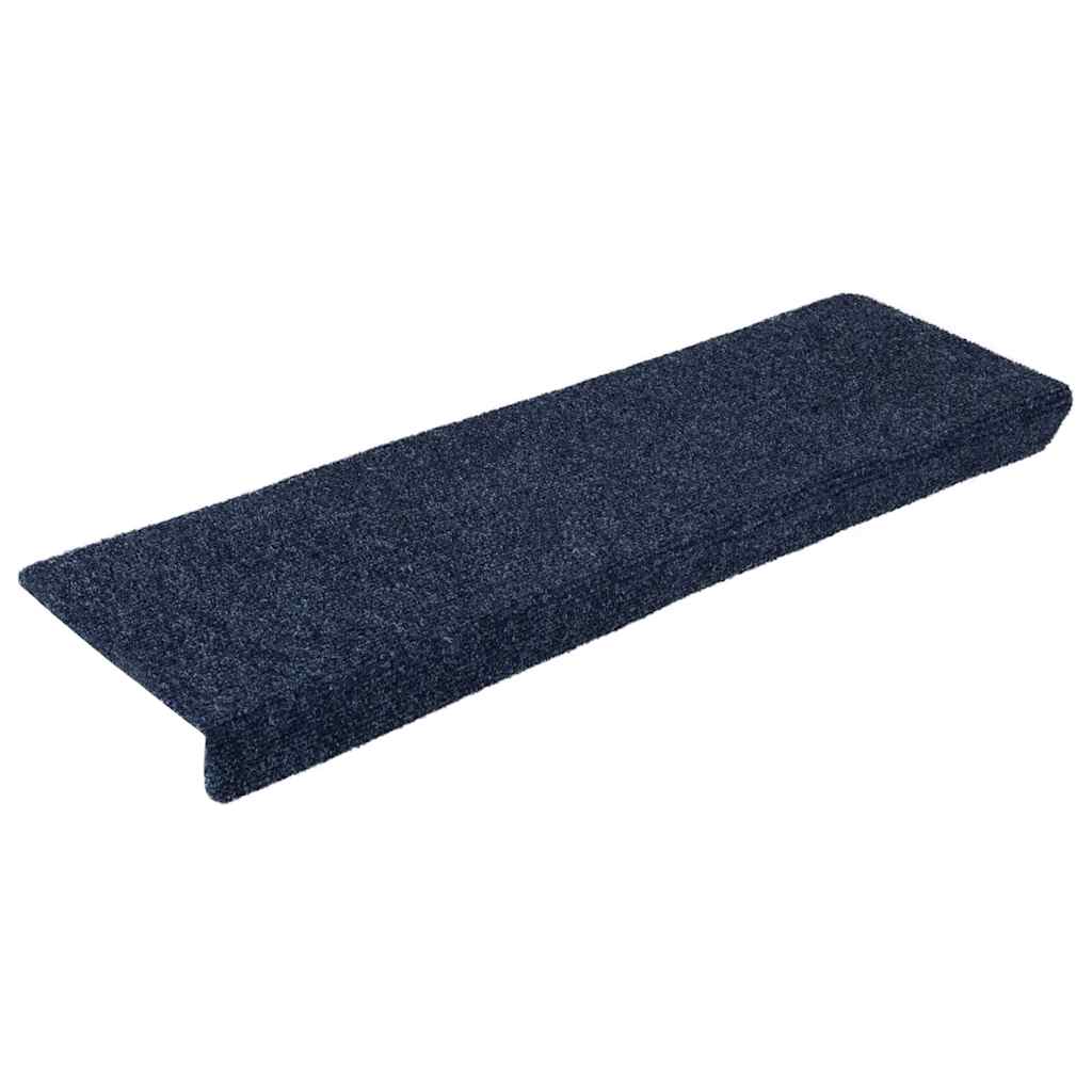 Tapetes de escada autoadesivos 5 peças 65x21x4 cm antracite borda retangular