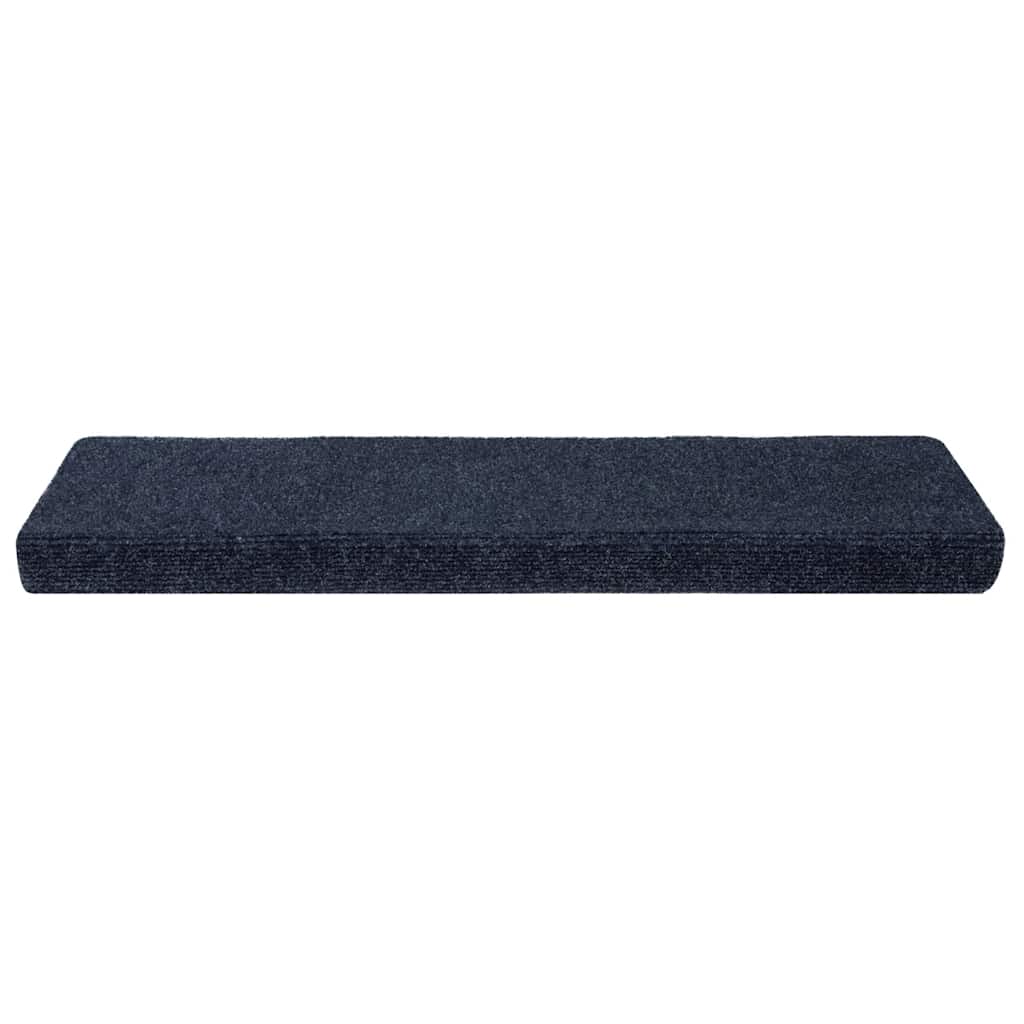 Tapetes de escada autoadesivos 5 peças 65x21x4 cm antracite borda retangular
