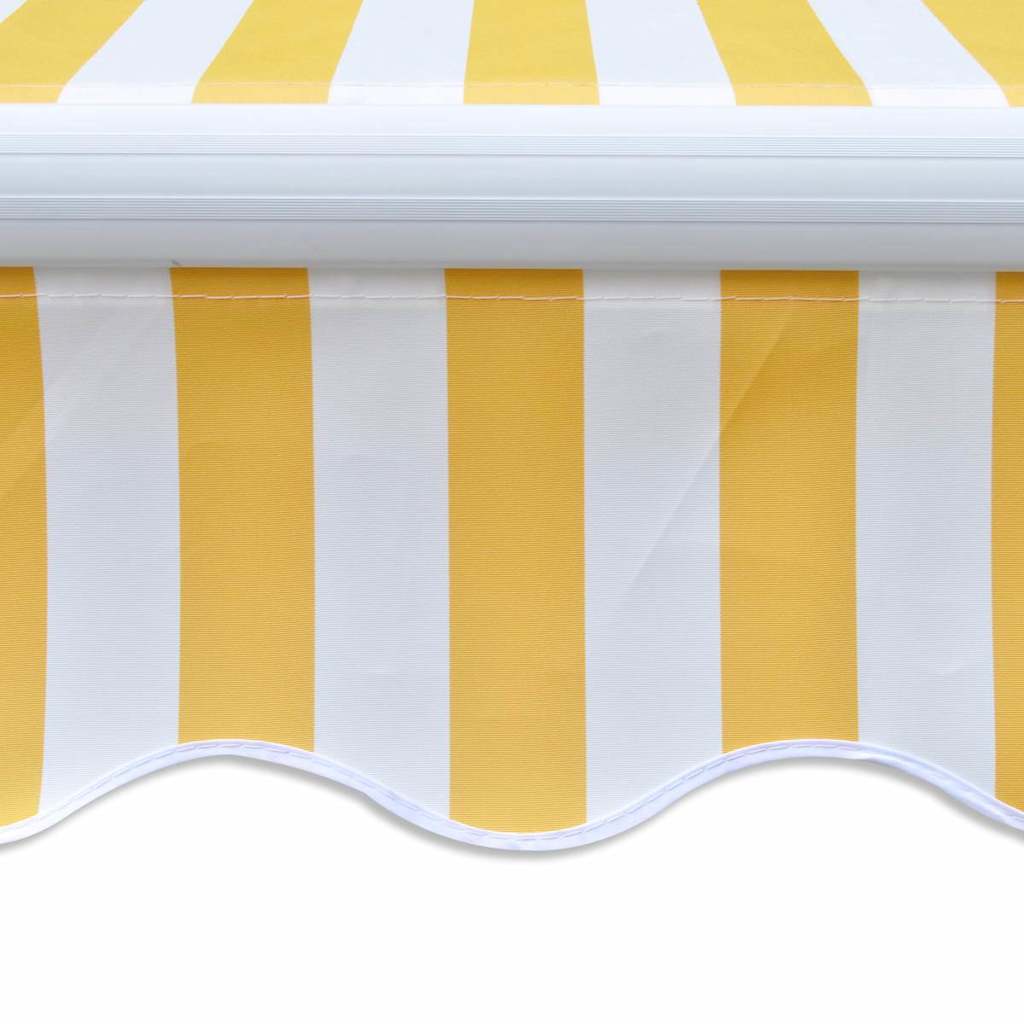 Toldo dobrável manual 300 cm amarelo/branco