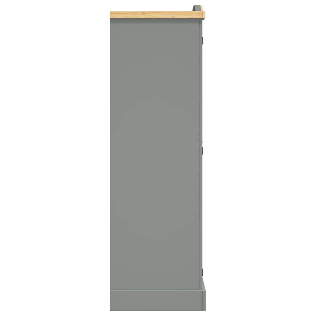 Roupeiro corona range pinho mexicano com 2 portas cinzento