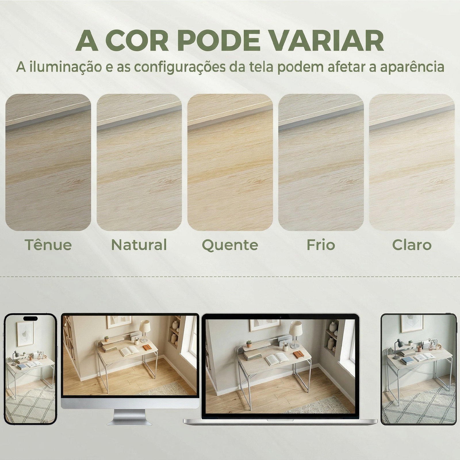 Secretária moderna com prateleira e estrutura metálica fácil montagem 98x48x88,5 cm carvalho