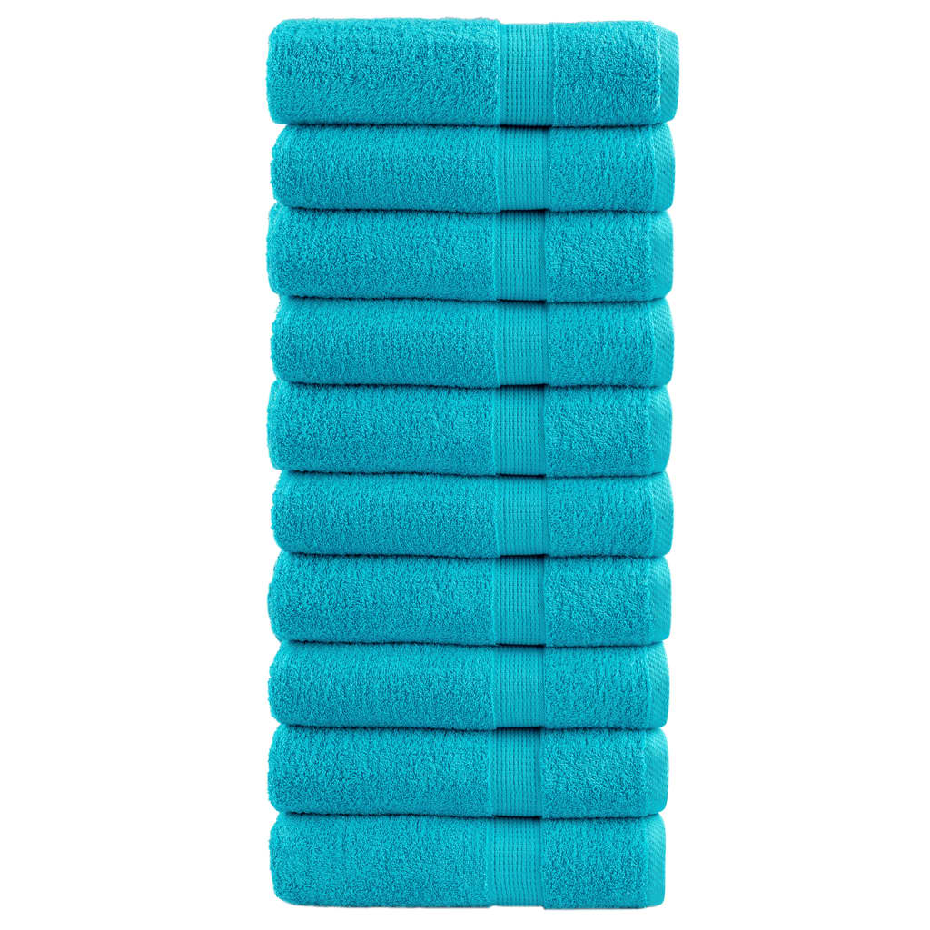 Toalhas de banho premium solund 10pcs 100x150 cm 600 gsm verde