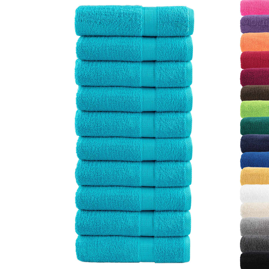Toalhas de banho premium solund 10pcs 100x150 cm 600 gsm verde