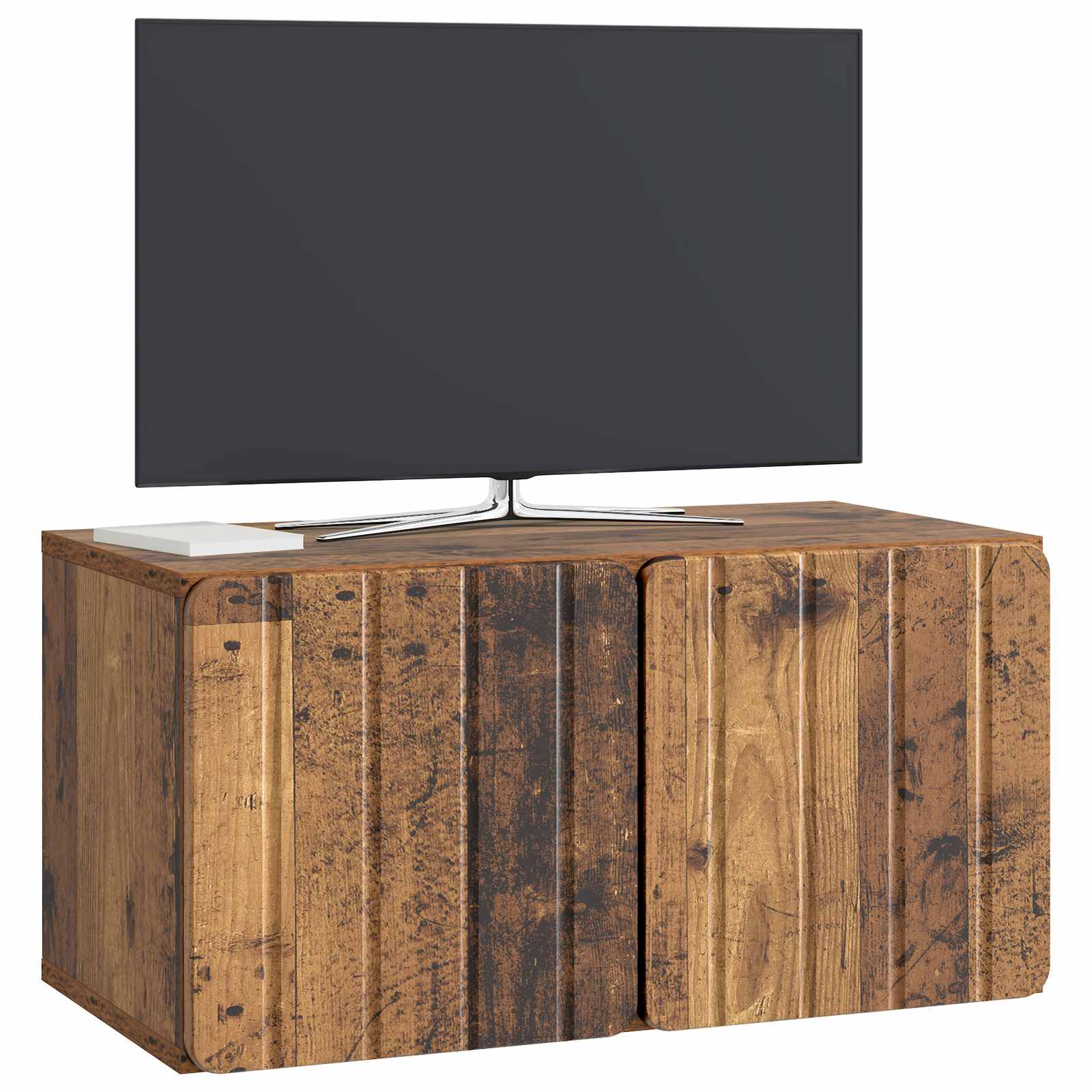 Gabinete de TV de parede 59,5 x 31 x 30 cm madeira antiga