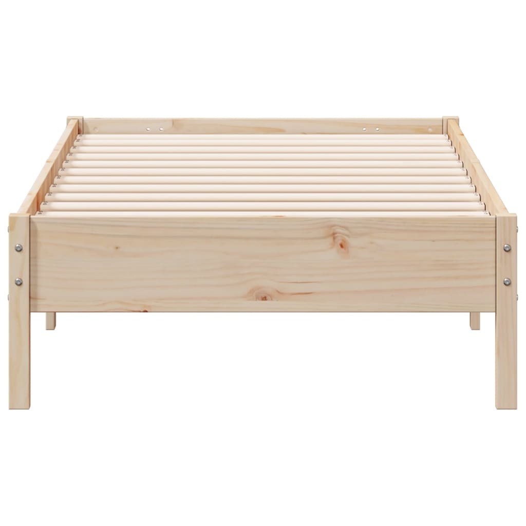 Cama sem colchão 75x190 cm madeira de pinho maciça