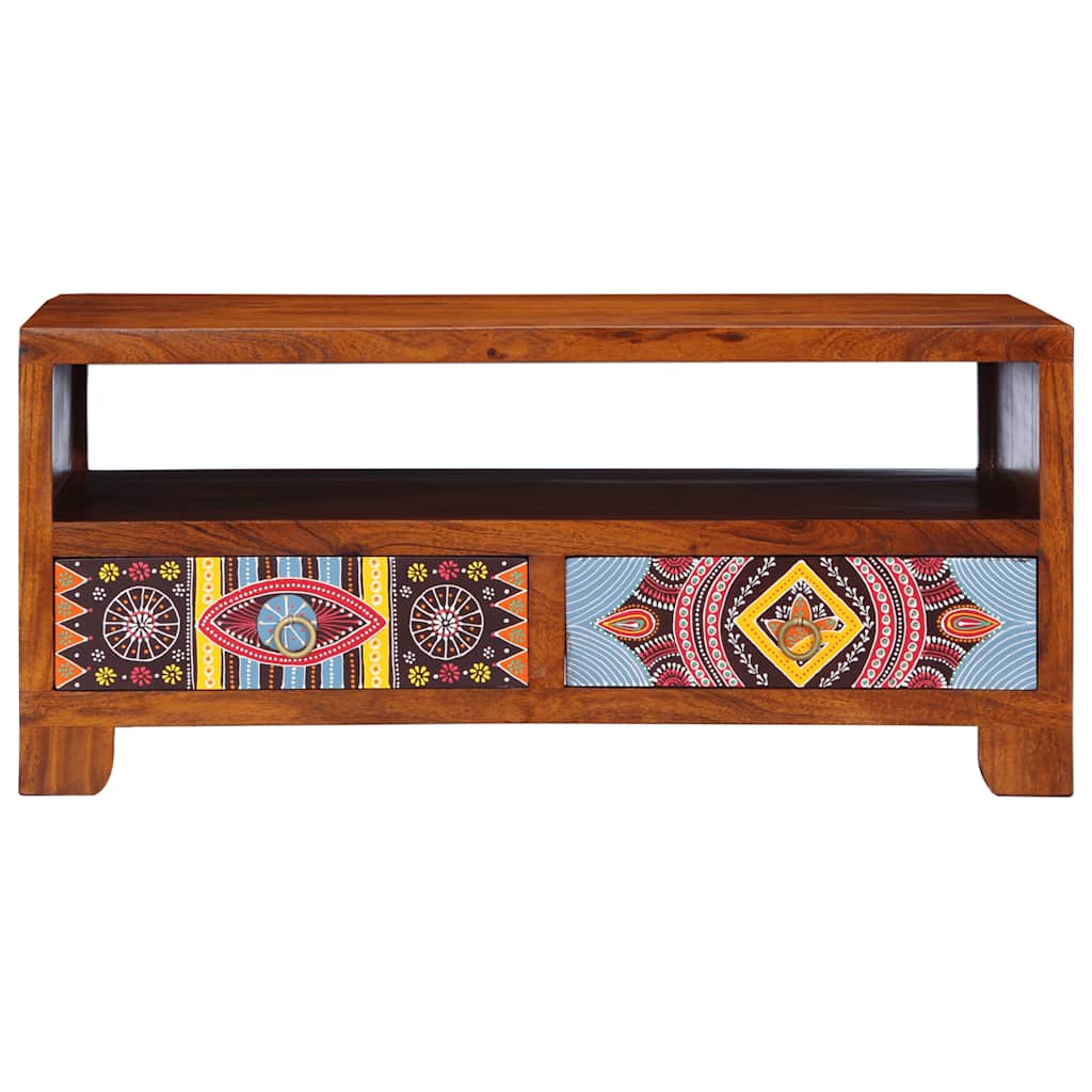 Mesa de centro 90x50x40 cm madeira de acácia maciça
