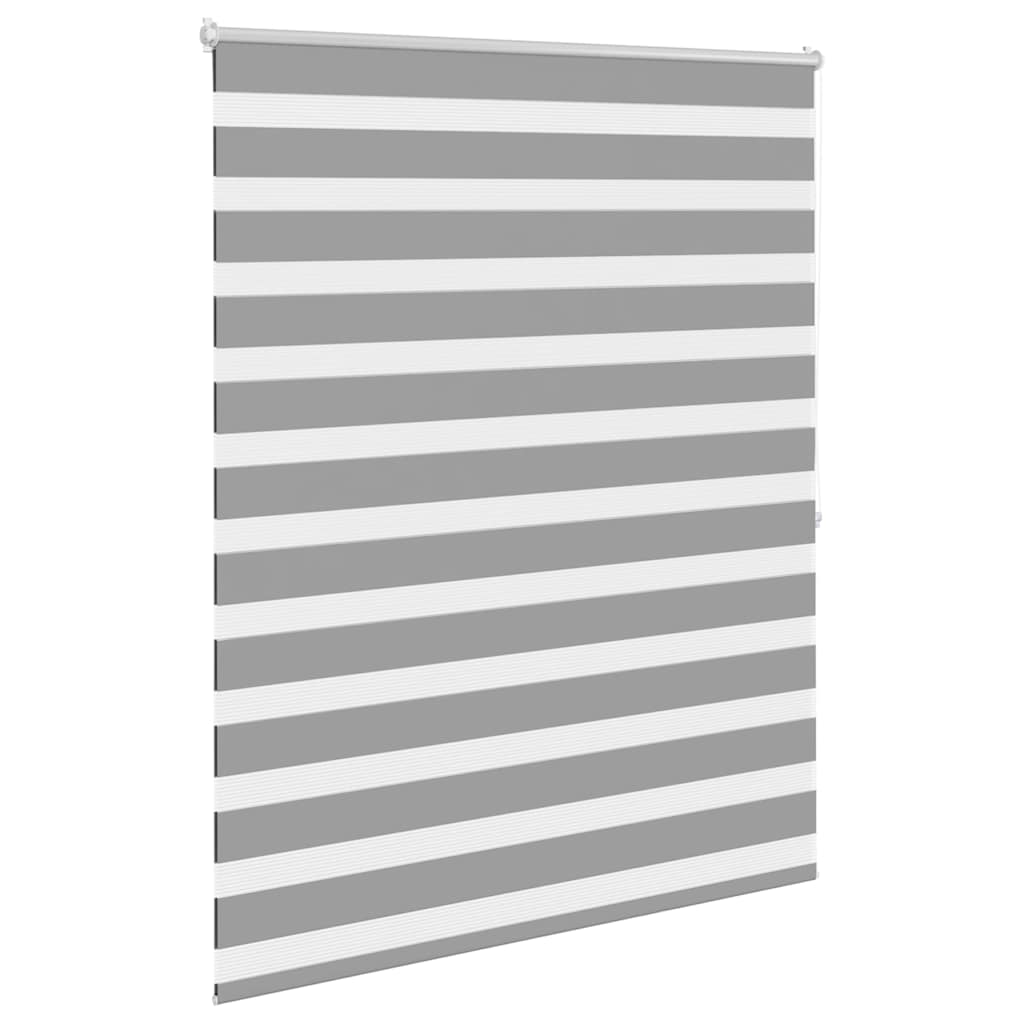 Cortina zebra, 120,9 x 175 cm, largura do tecido 116,7 cm, cinza