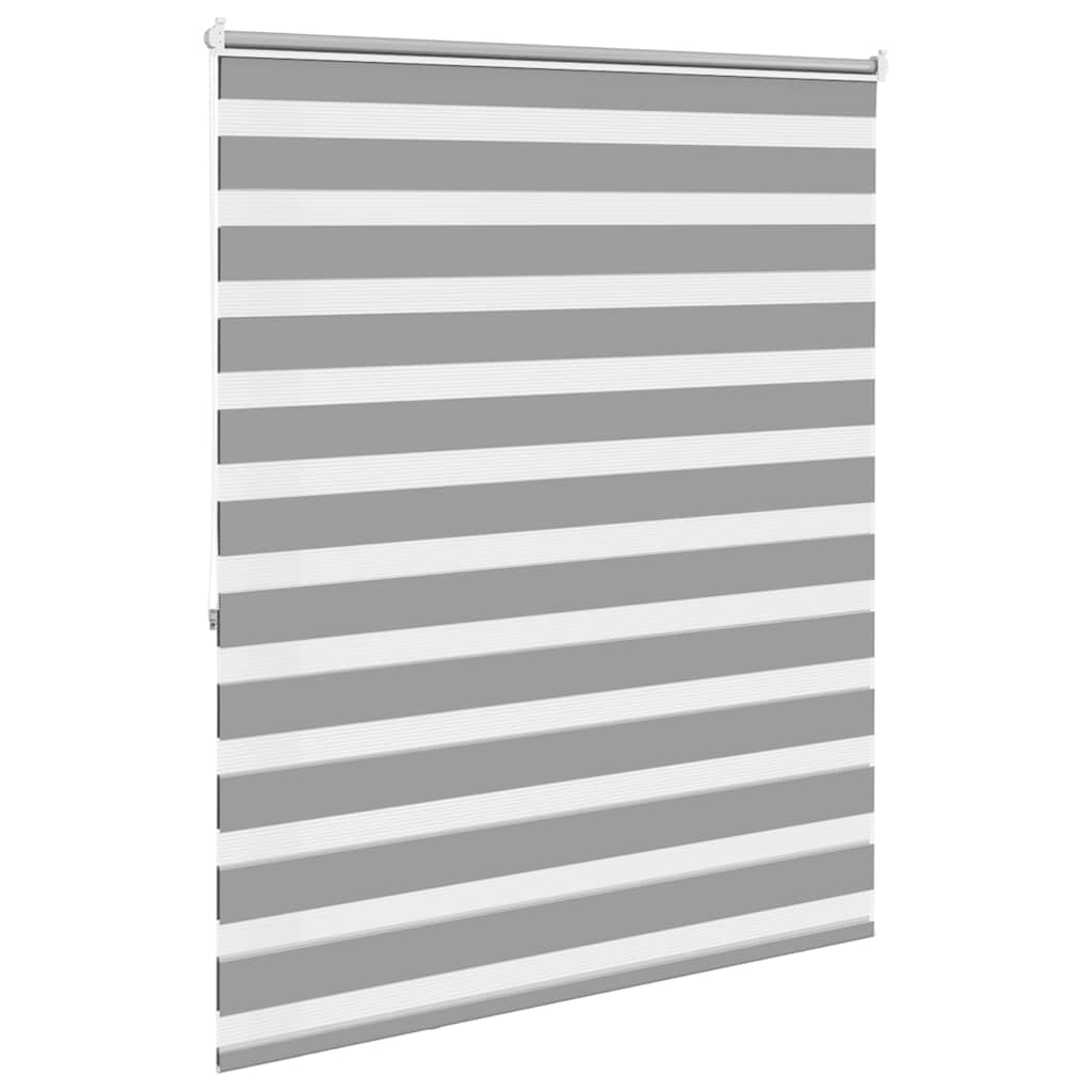 Cortina zebra, 120,9 x 175 cm, largura do tecido 116,7 cm, cinza