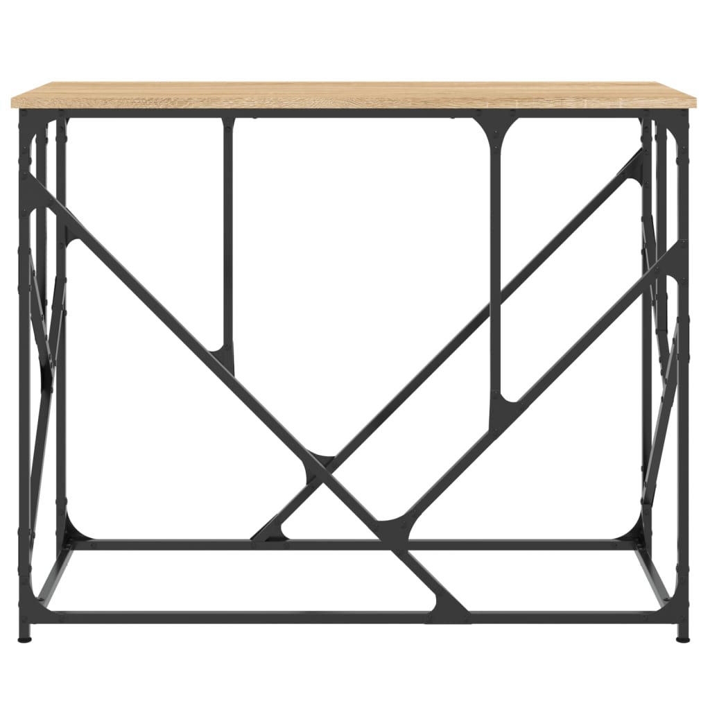 Mesa consola 100x40x80 cm derivados de madeira carvalho sonoma