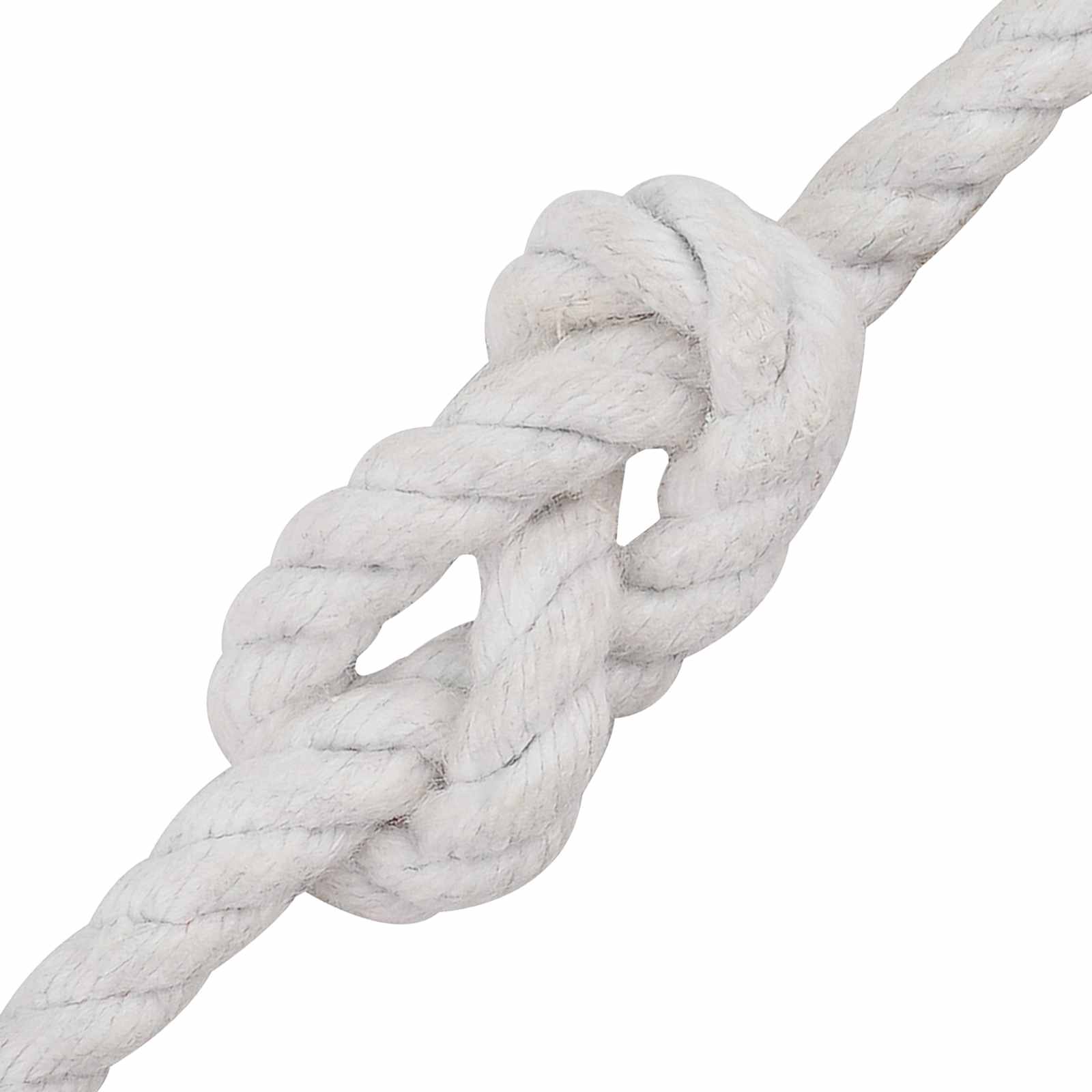 Corda de algodão 8 mm 250 m branco 100% algodão