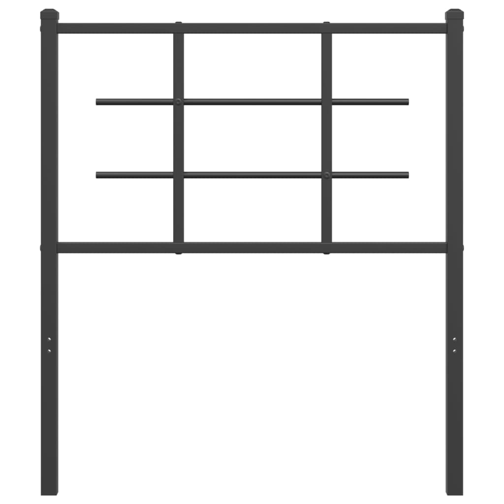 Cabeceira de substituição 75 cm metal preto