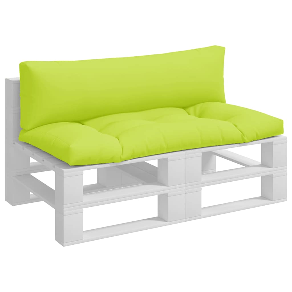 Almofadões para móveis de paletes 2 pcs tecido verde brilhante