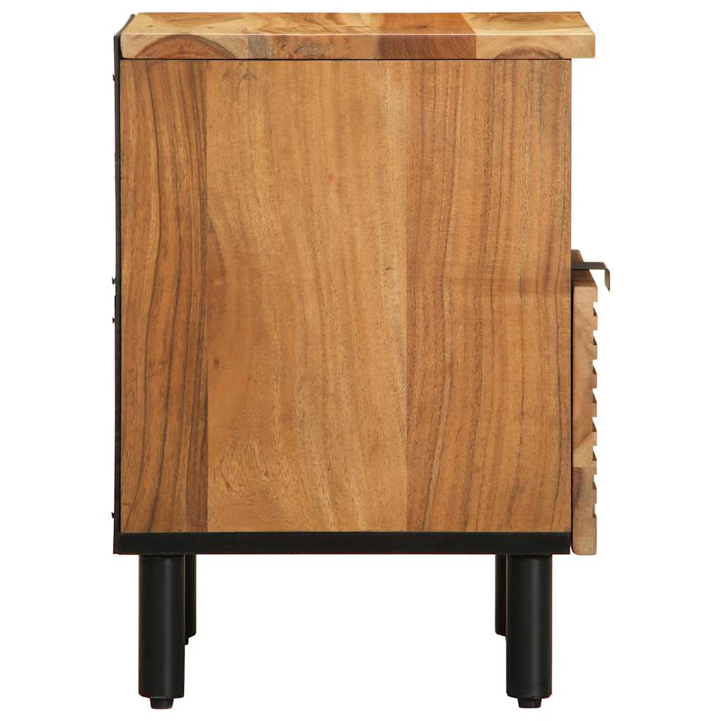 Mesa de cabeceira 40x33x46 cm em madeira maciça de acácia