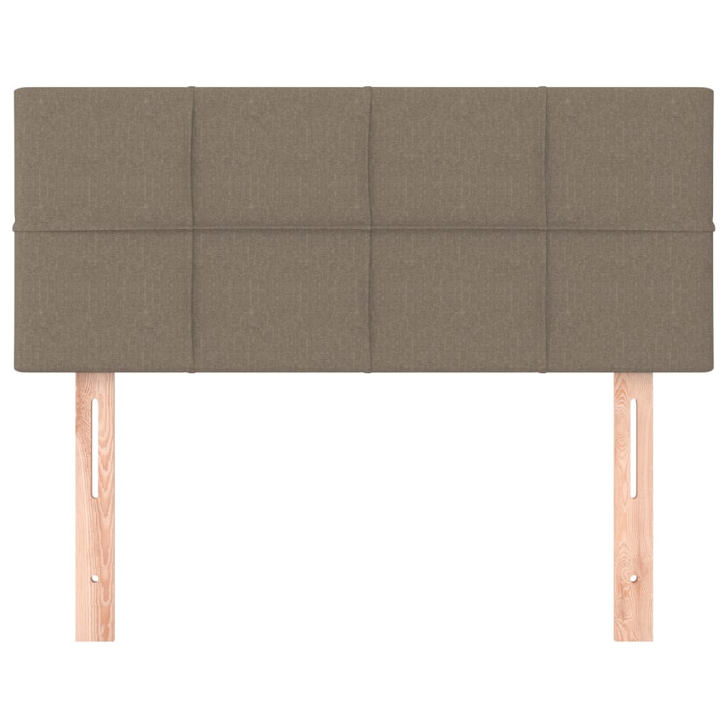 Cabeceira de cama tecido 80x5x78/88 cm cinzento-acastanhado