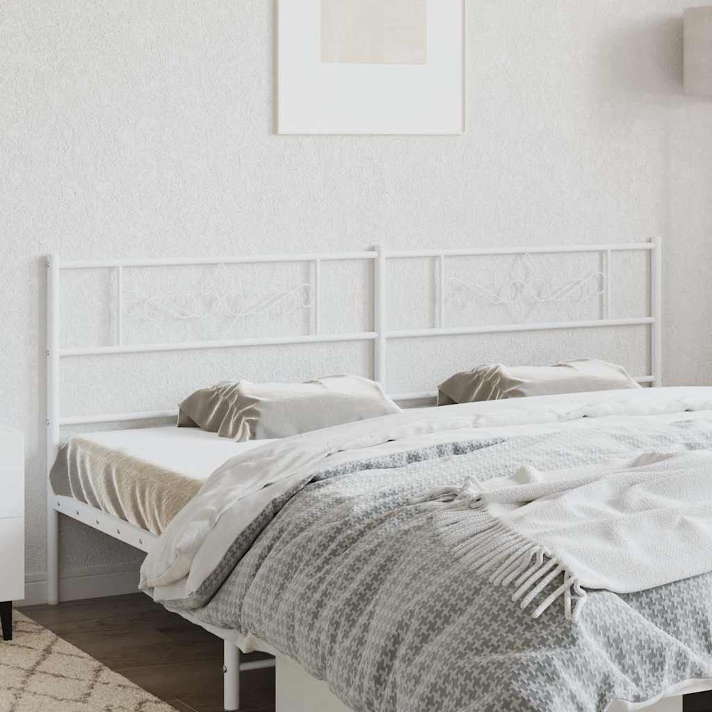 Cabeceira de substituição 200 cm metal branco