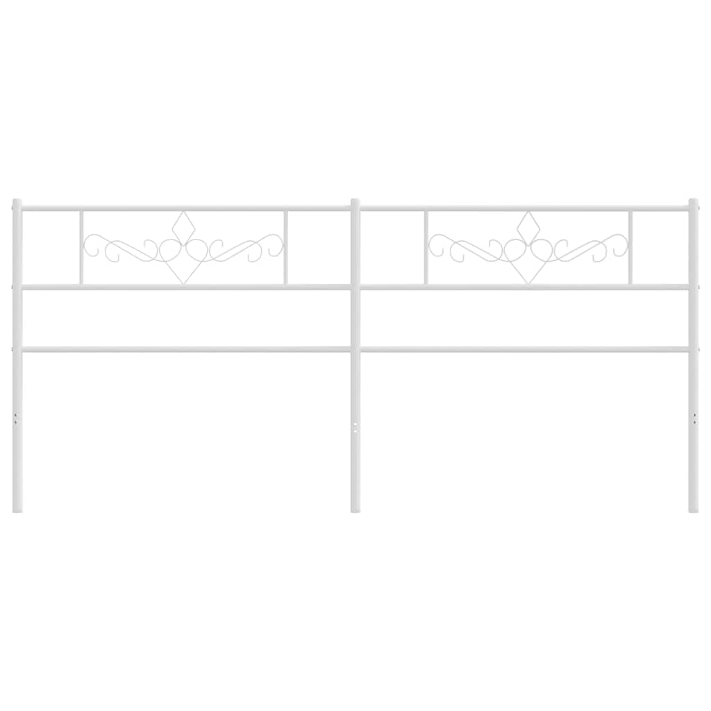 Cabeceira de substituição 200 cm metal branco