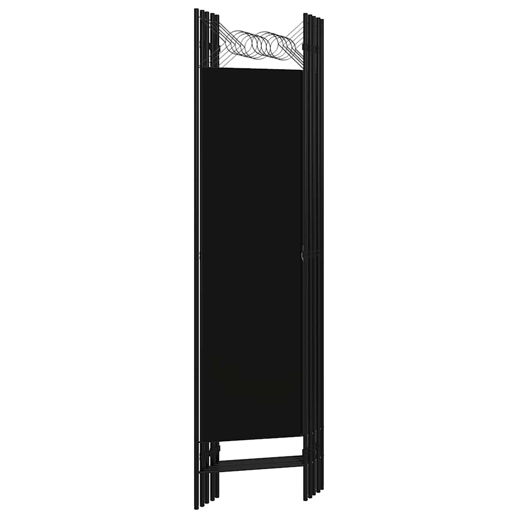 Divisória de quarto com 5 painéis 200x180 cm preto