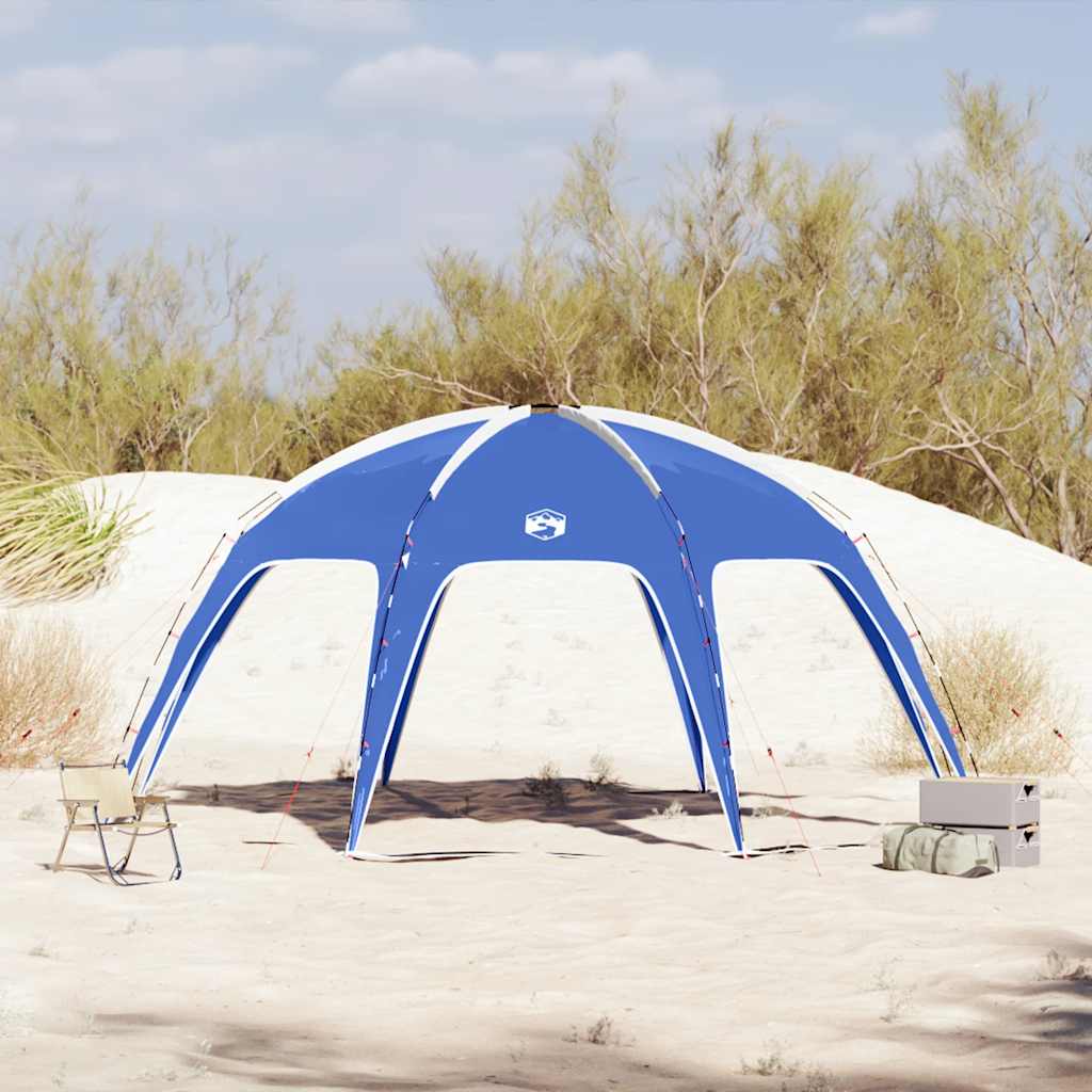 Tenda de festas impermeável azul ciano