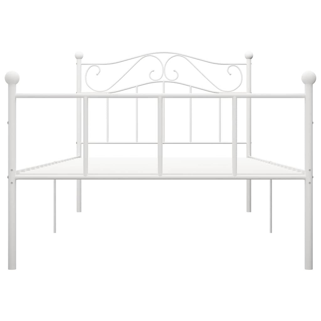 Estrutura de cama 100x200 cm metal branco