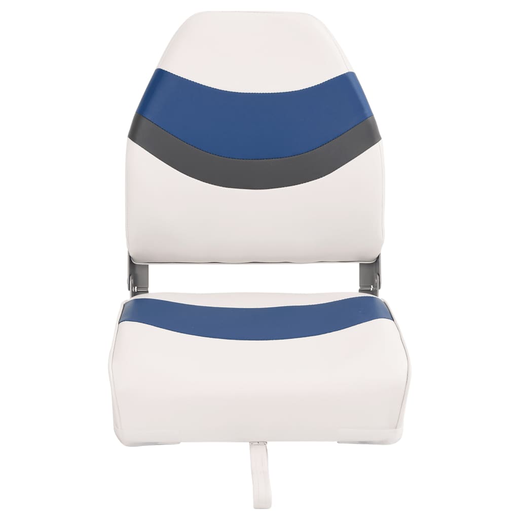 Assentos de barco dobráveis com encosto alto 2 pcs 44x38x55 cm