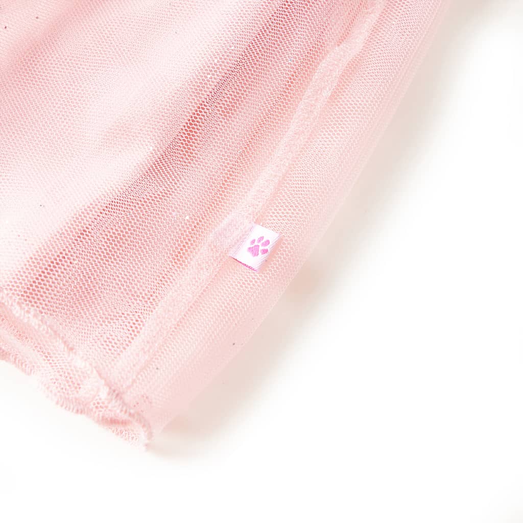 Saia de tule para criança rosa-claro 128