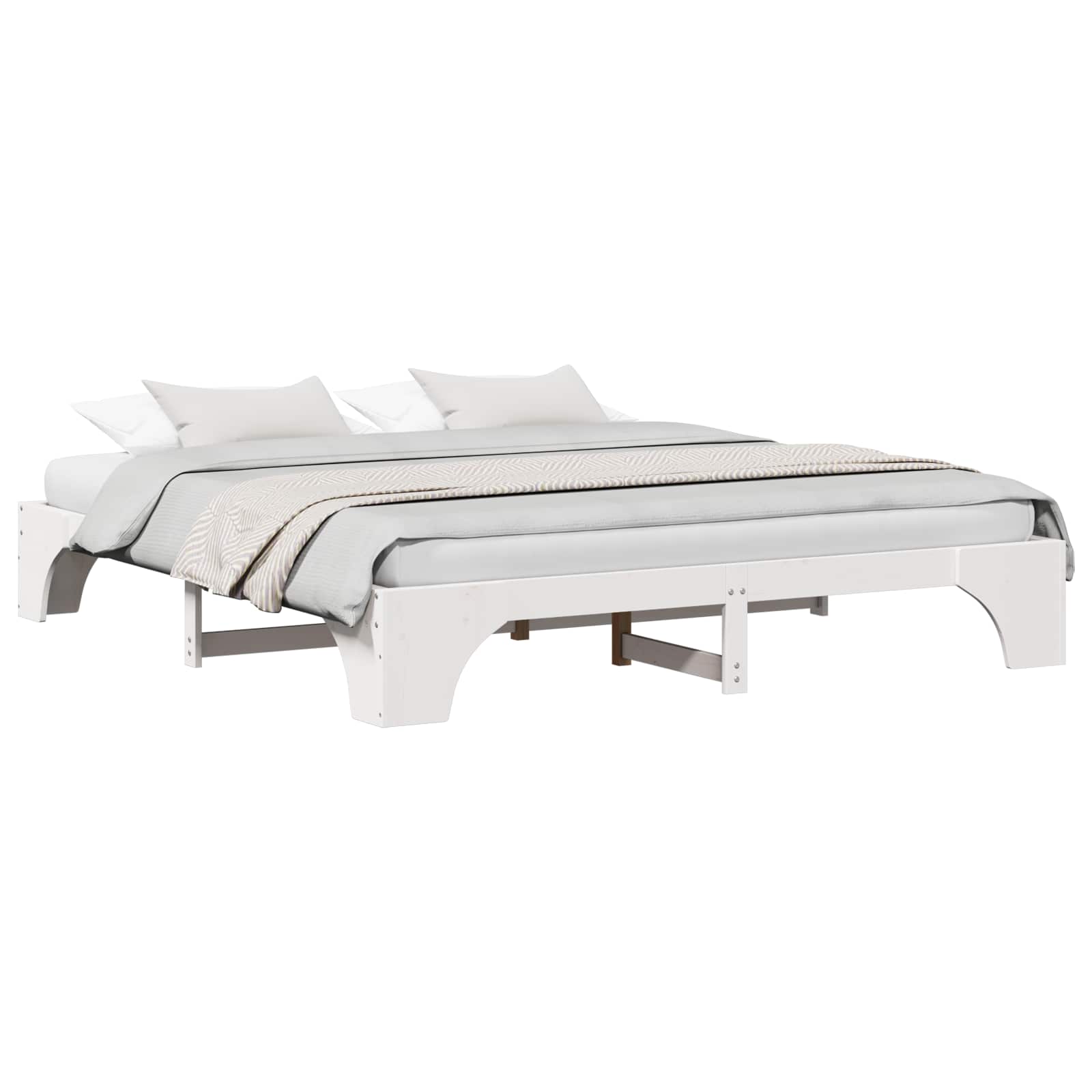 Estrutura da cama branco 180 x 200 cm