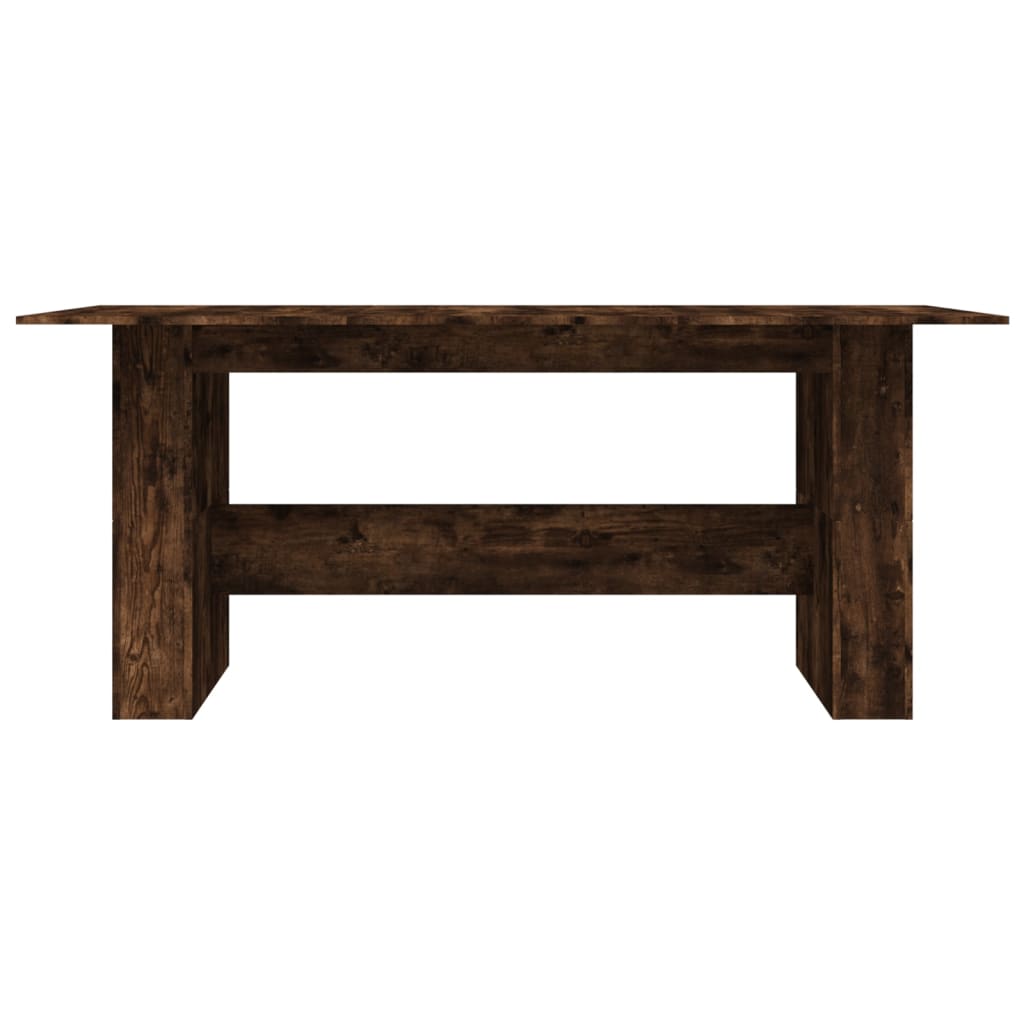 Mesa de jantar 180x90x76 cm derivados madeira carvalho fumado