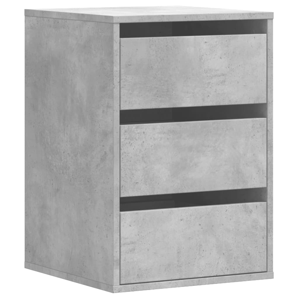 Cómoda 40x41x58 cm derivados de madeira cinzento cimento