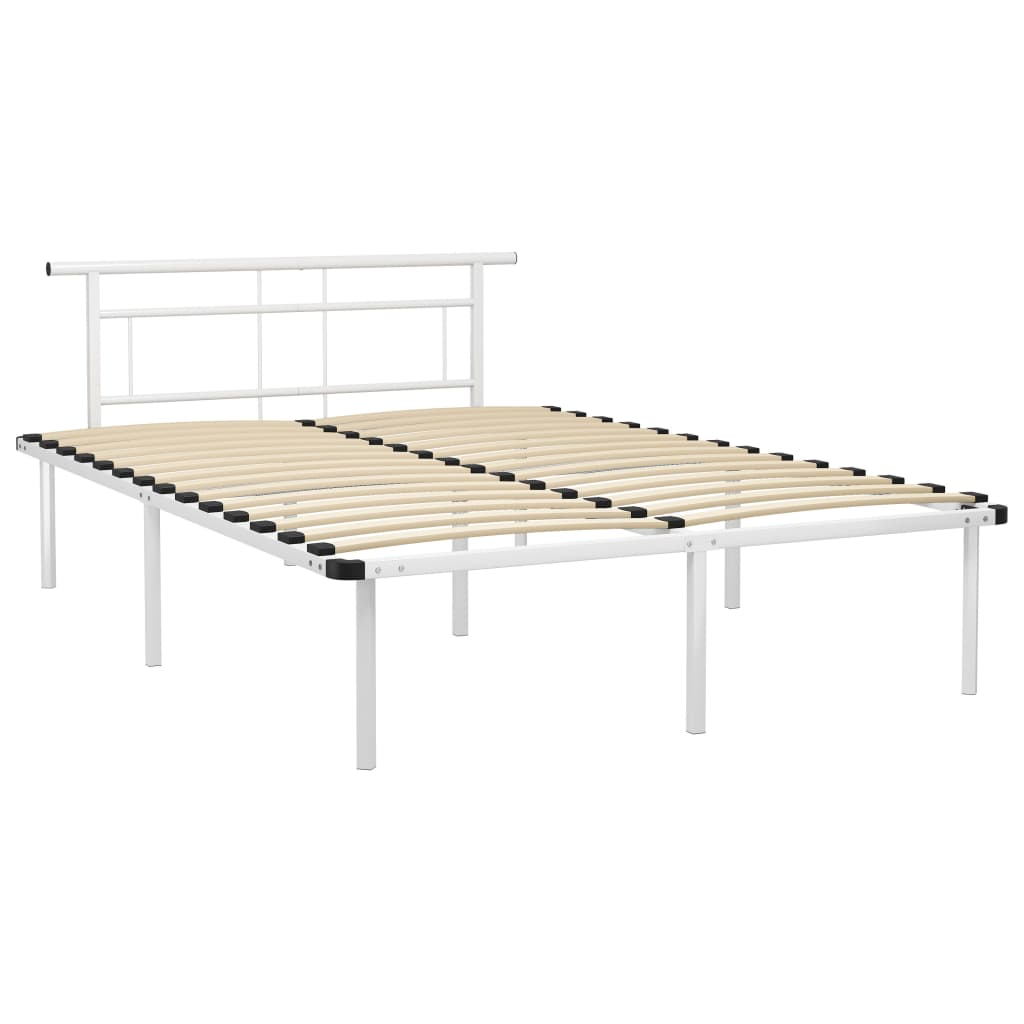 Estrutura de cama em metal 140x200 cm branco