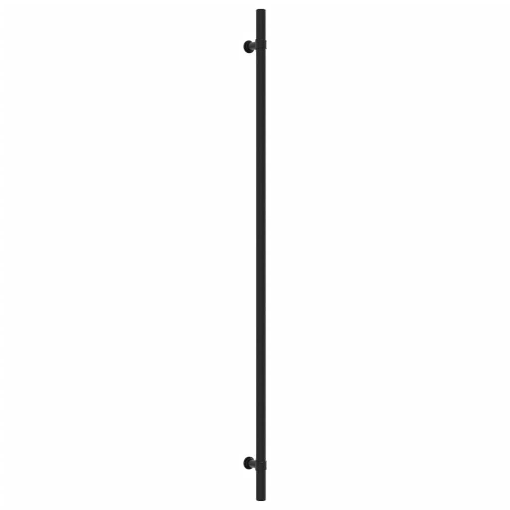 Puxadores para móveis 20 pcs 480 mm aço inoxidável preto