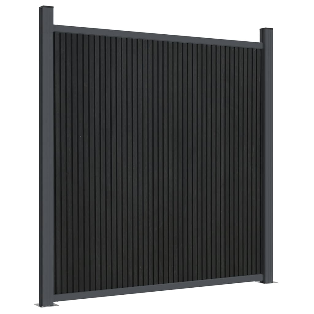 Painel de vedação 526x186 cm wpc cinzento