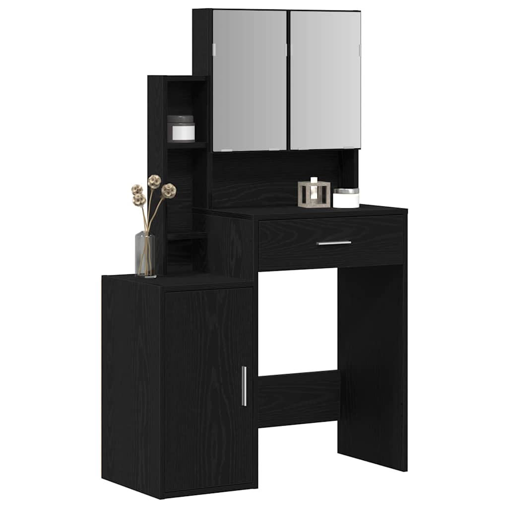 Mesa de vestir carvalho preto 80 x 35 x 132 cm