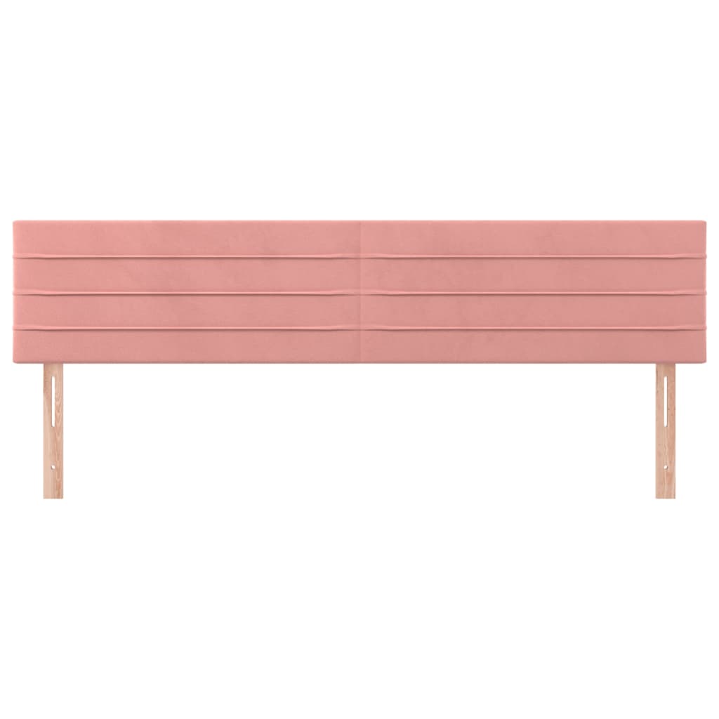 Cabeceiras rosa 160x5x78/88 cm veludo