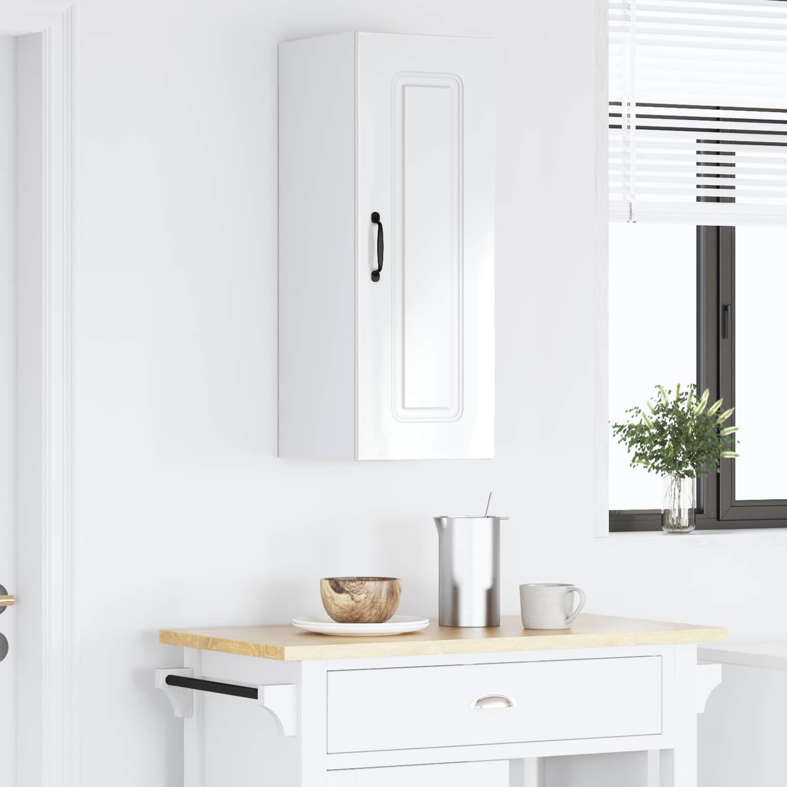 Painel de lava-louça kalmar branco brilhante 30 x 31 x 80 cm