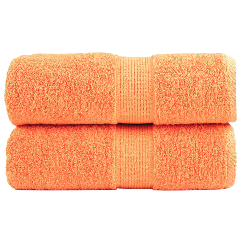 Toalhas de rosto premium solund 2 unidades laranja 30x30 cm 600 g/m²