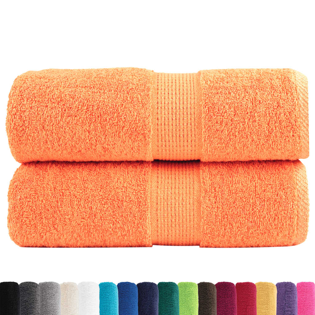 Toalhas de rosto premium solund 2 unidades laranja 30x30 cm 600 g/m²
