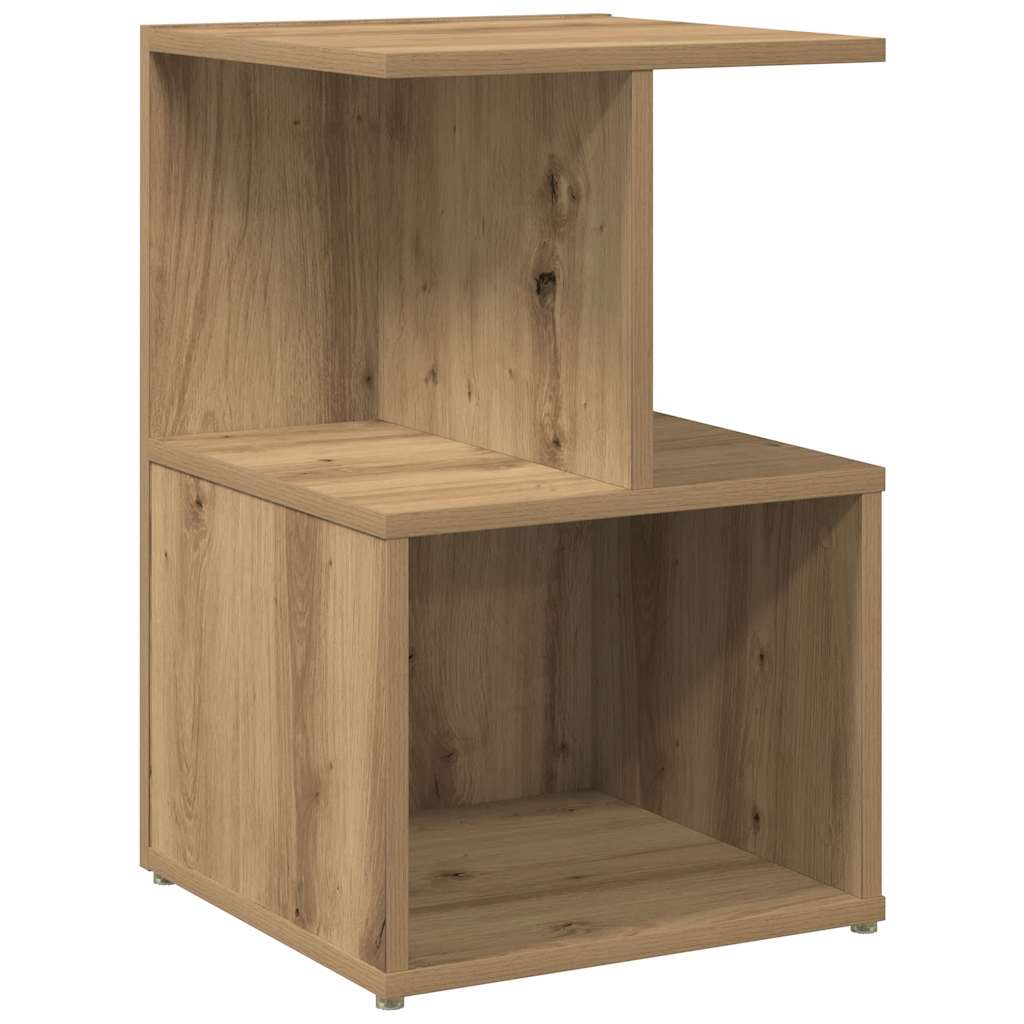 Mesa cabeceira 35x35x55 cm derivados madeira carvalho artisiano