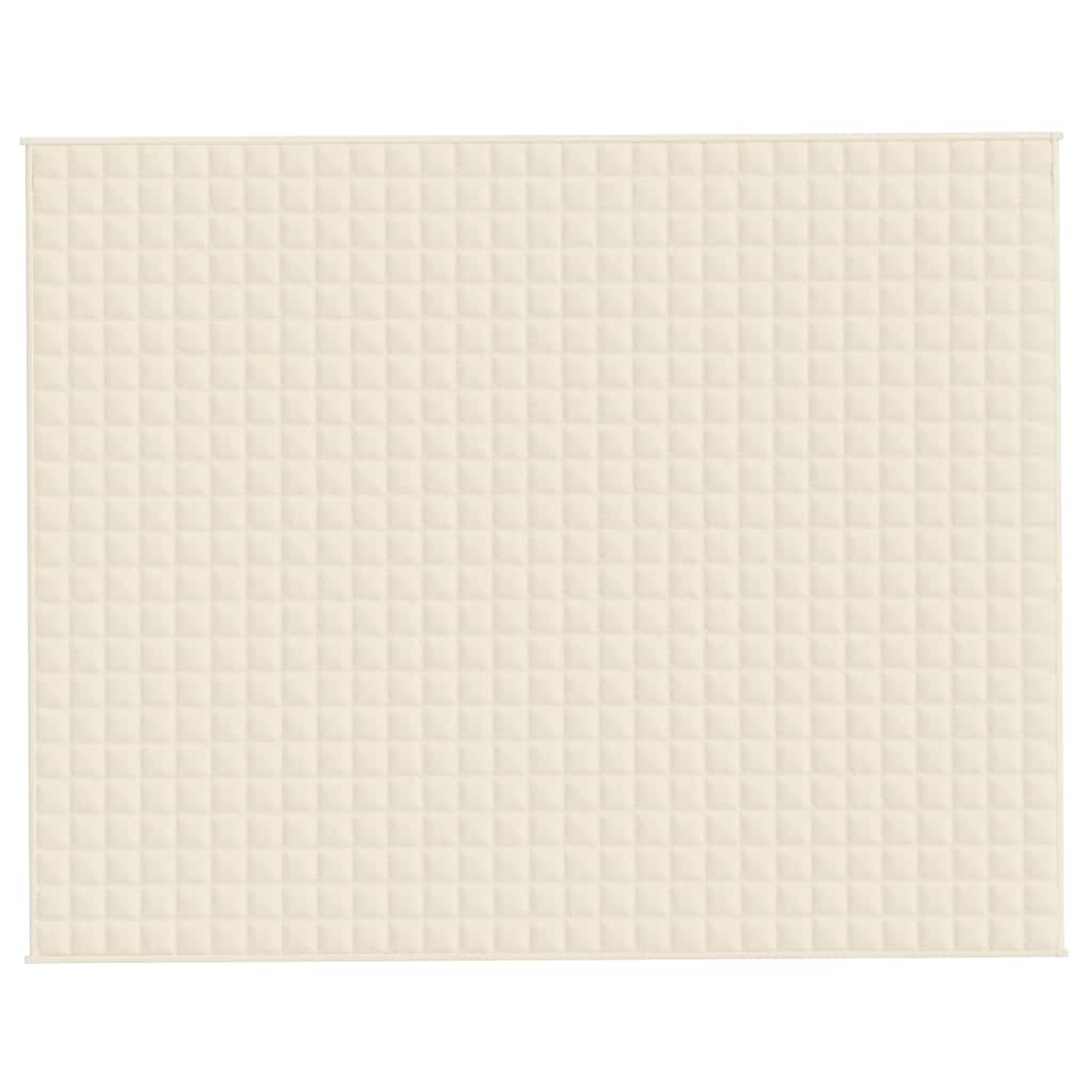 Manta pesada 15 kg 235x290 cm tecido creme-claro