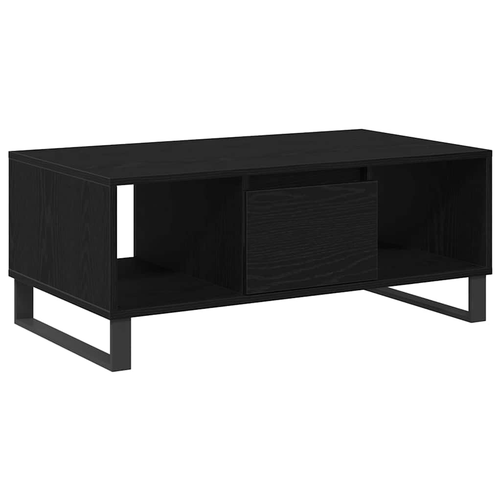 Mesa de centro carvalho preto 90 x 50 x 36,5 cm