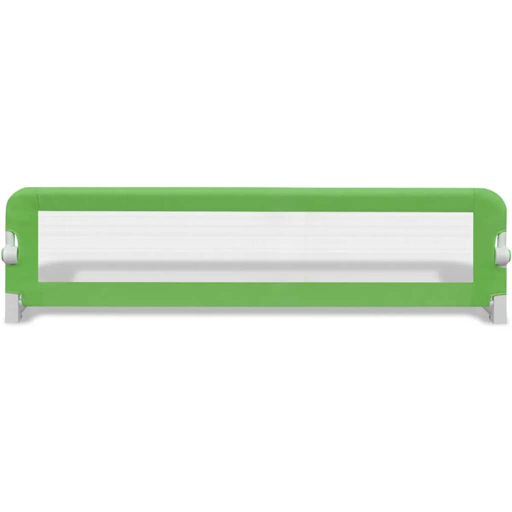 Barra de segurança para cama de criança 2 pcs 150x42 cm verde